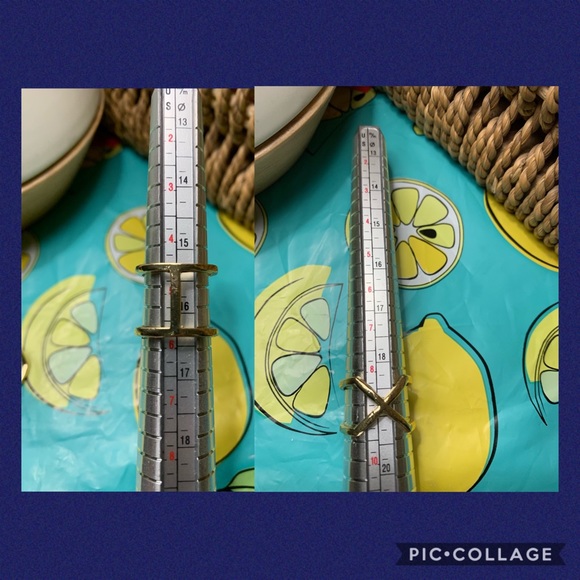 🎁 5/$35 || Striking Geometric Gold Midi Rings Set - Picture 8 of 8